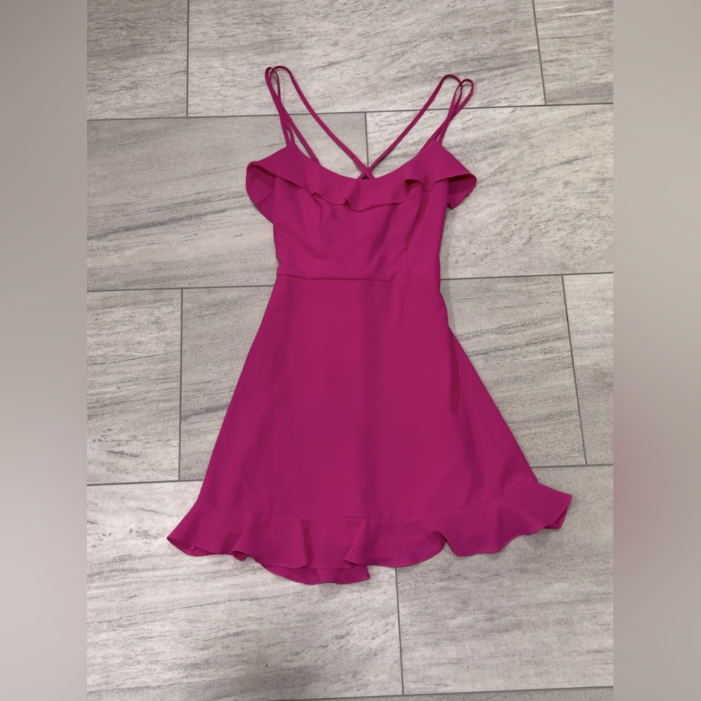 Hot pink dress